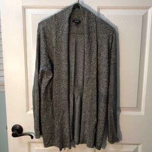 Apt. 9 open front shawl cardigan black heather M